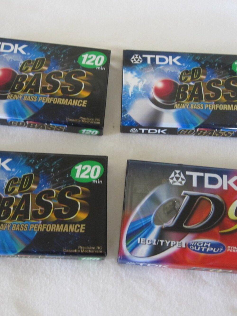lot of (4) TDk Factory Sealed Brand New Unused Cassette Tapes